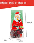 Naschbeutel Frohe Weihnachten Fruchtgummi Vegan