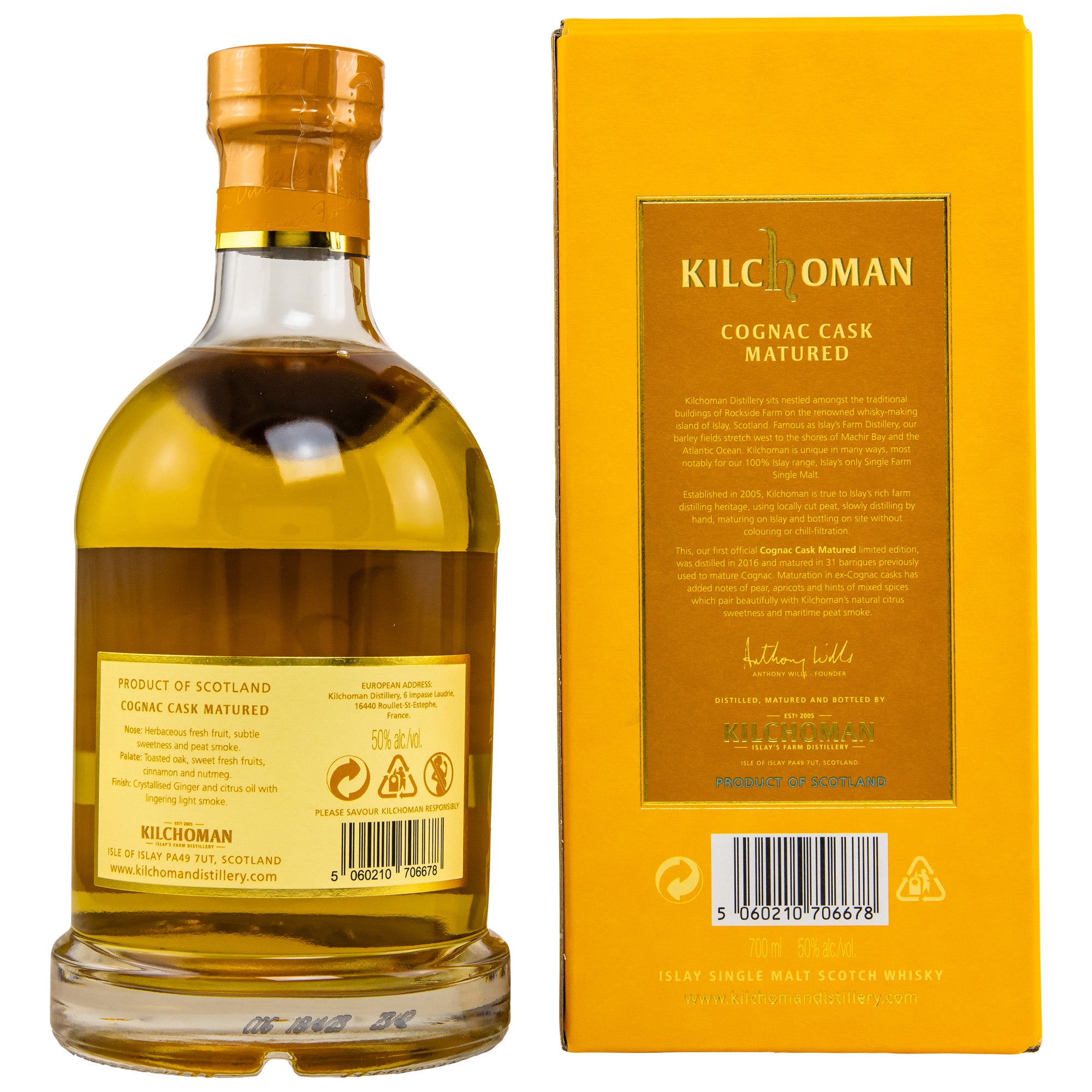 Kilchoman Cognac Cask Matured 2023 Limited Edition