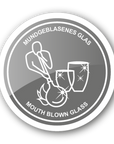 Karaffe "Anis" mundgeblasenes Kristallglas mit Platinrand