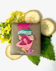 Handgemachte Haarseife "Bananen Lemongras" sulfatfrei zitronig