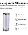 Karaffe "Anis" mundgeblasenes Kristallglas mit Platinrand