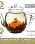Teekanne aus Glas mit Deckel für 500ml