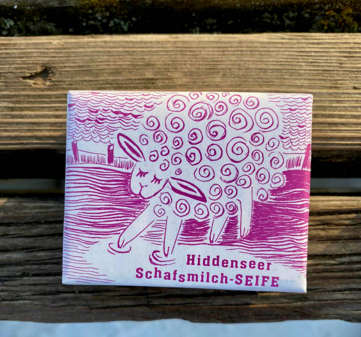 Handgemachte Schafmilch-Seife Wildrose Hiddensee Ostsee Rose