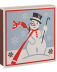 Schneemann | Quadrat - Weihnachts-Sicherheitsstreichhölzer🎄