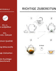 Creano Teeblumen 36 Teekugeln weißer Tee Großpackung,