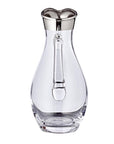 Krug "Johnny" mundgeblasenes Kristallglas mit Platinrand,30 cm