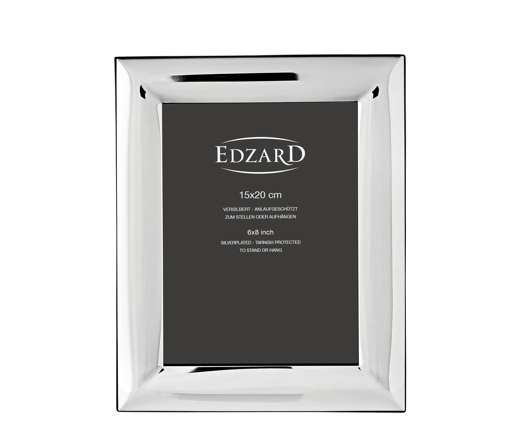Bilderrahmen "Gela" - edel versilbert, Inkl. Anlaufschutz (15x20 cm)