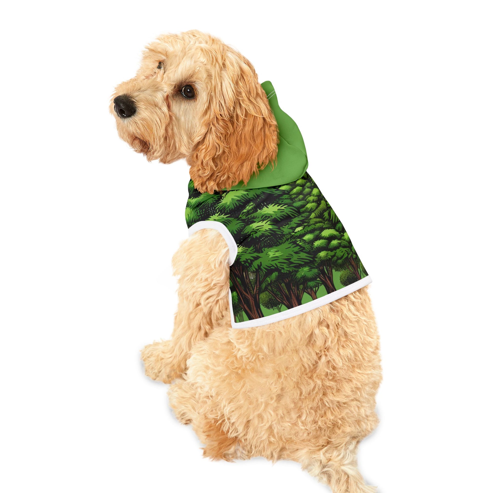 Kapuzenpullover für Haustiere im Wald Design