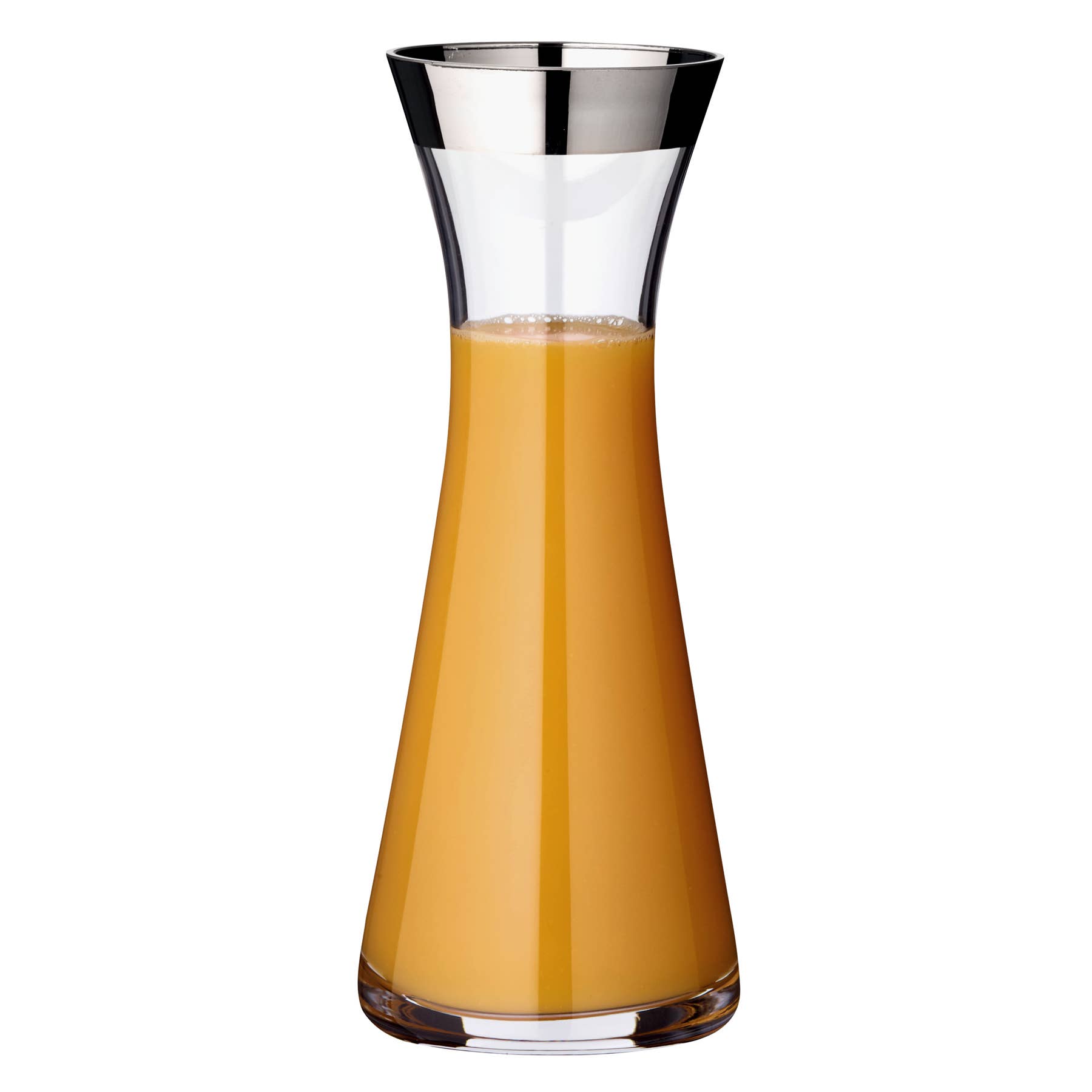 Karaffe "Hendrik" mundgeblasenes Kristallglas mit Platinrand