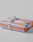 Geschenkpapier - Streifen lila/orange - Nr. 224