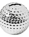 Spardose Sparbüchse "Golfball" edel versilbert