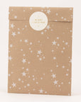 Papiertüten Stars, Kraft (Weihnachten)
