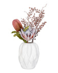 Vase - Keramik aus Schweden in beige, 19,5x19,5x26 cm