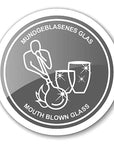 Vase "Gabi "(Ø 17 cm, Höhe 19 cm), dunkles Kristallglas