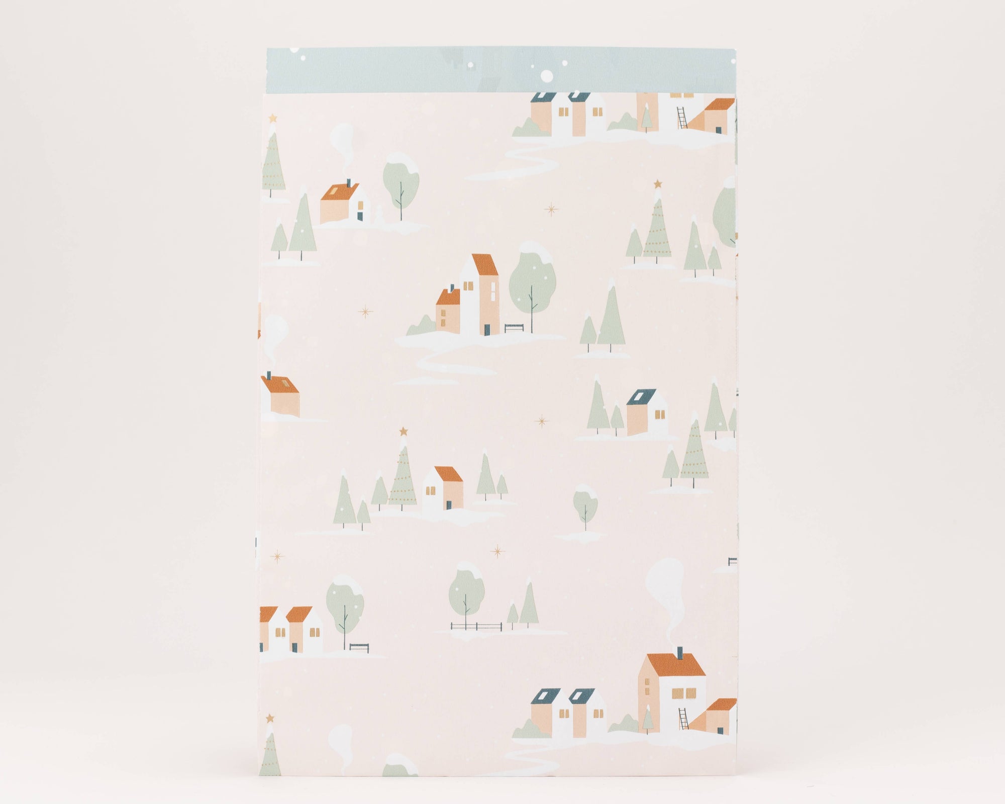 Papiertüten Winterdorf, rosa (Weihnachten)