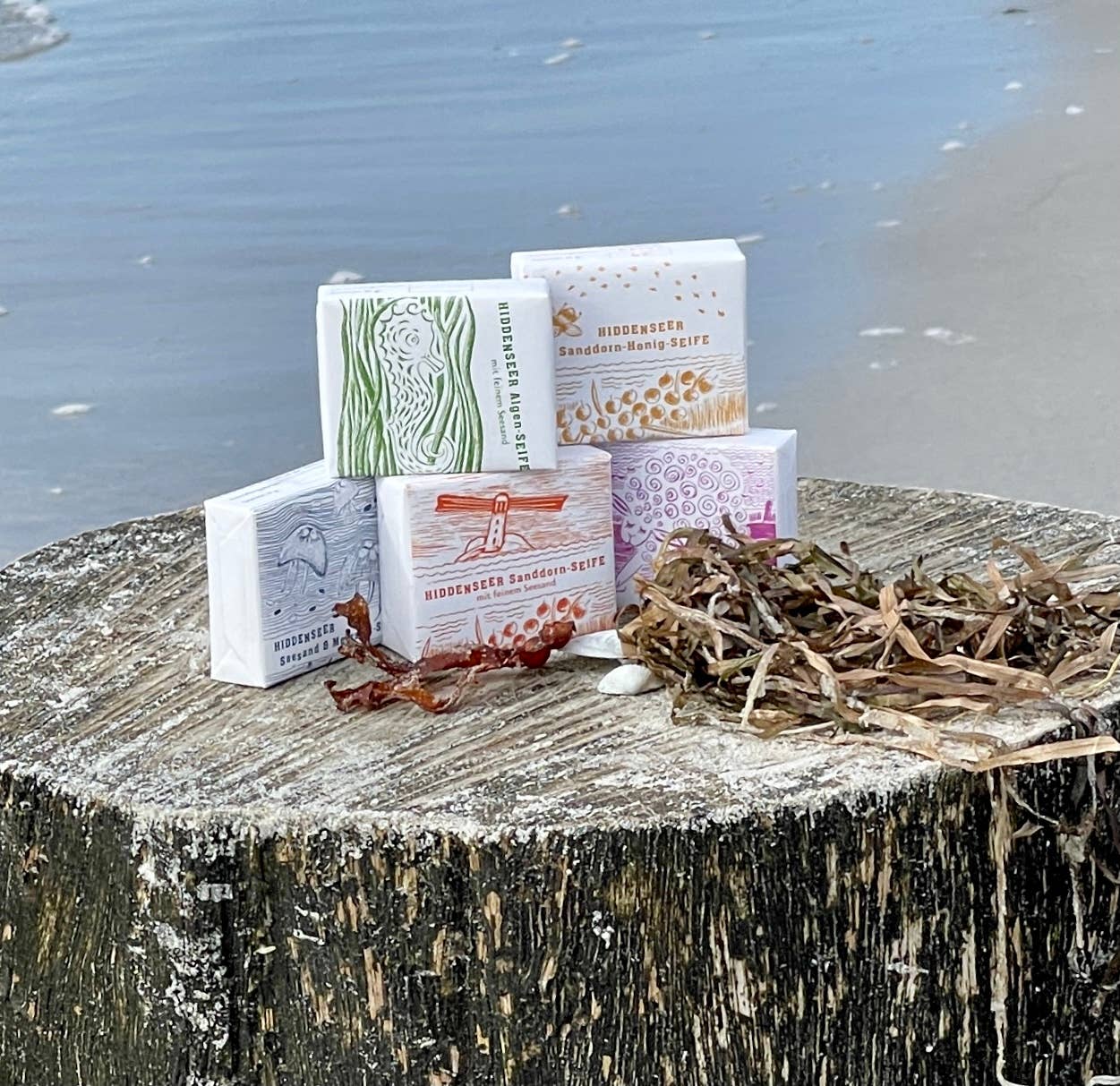 Handgemachte Seesand & Meersalzseife Peeling Hiddensee Salz