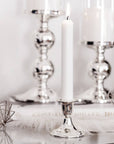 Kerzenleuchter "Perla" 2er Set, edel versilbert