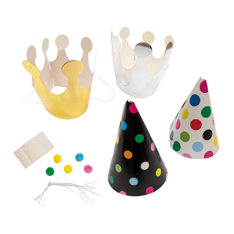 Hundemütze — Geburtstagsparty — 6 Stück — Kreuze