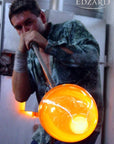 Bonboniere "Leos" Glasdose Candy Bar auf Fuß, mundgeblasen