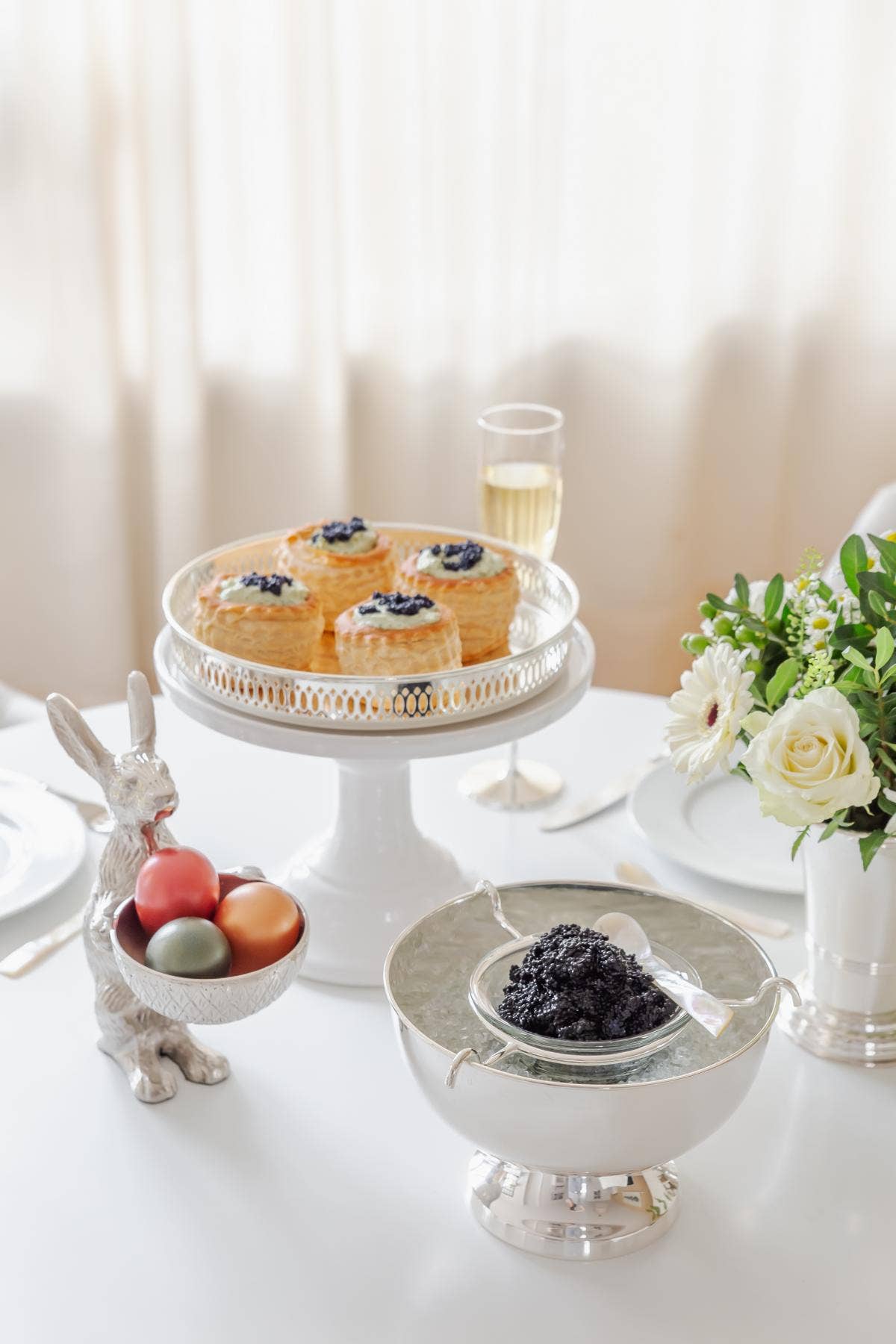 Perlmuttlöffel - Kaviarlöffel - Eierlöffel, 4er Set