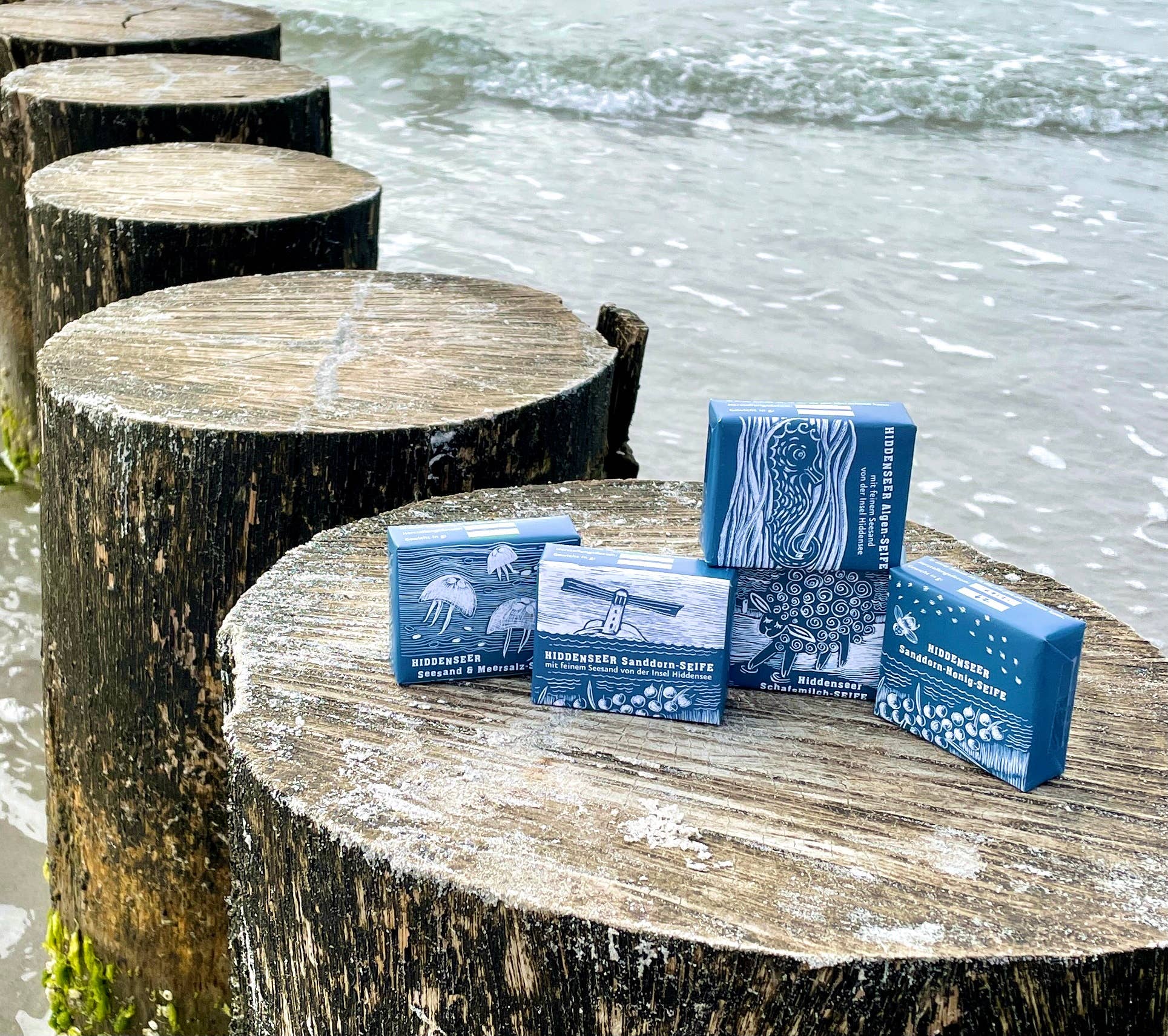 Handgemachte Seesand & Meersalzseife Peeling Hiddensee Salz