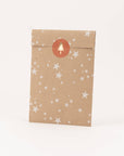 Papiertüten Stars, Kraft (Weihnachten)