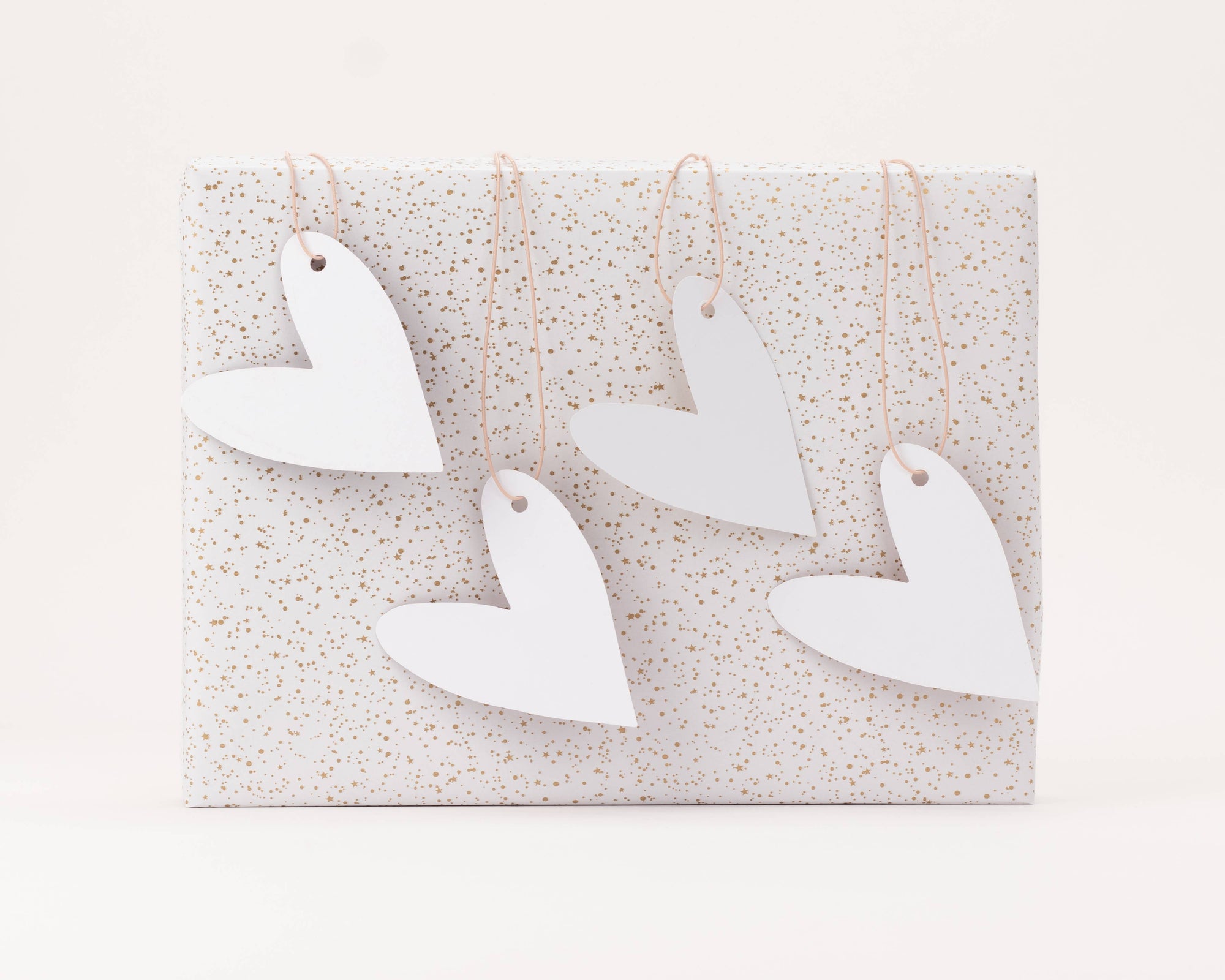 Geschenkanhänger Herz mit Gold-Effekt