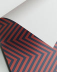 Geschenkpapier - Streifen - rot/blau - Nr. 241