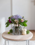 Vase "Gabi "(Ø 17 cm, Höhe 19 cm), dunkles Kristallglas
