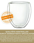 Thermoglas doppelwandig bauchig 250ml; 6er Set