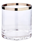 Windlicht "Molly" Mundgeblasenes Kristallglas, 18 cm