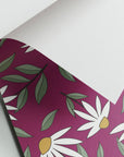 Geschenkpapier - Blumen - Magenta Hintergrund - Nr. 240