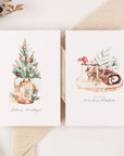 10 Weihnachtskarten Cozy Christmas Set, Strukturpapier (DE)