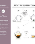 Creano Teeblumen 36 Teekugeln Schwarzer Tee Großpackung,