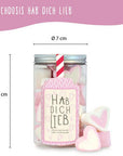 Naschdose Hab Dich Lieb Marshmallow Herzen Geschenkdose