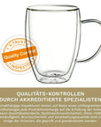 Doppelwandiges Thermoglas 2er-Set (400ml) mit Henkel