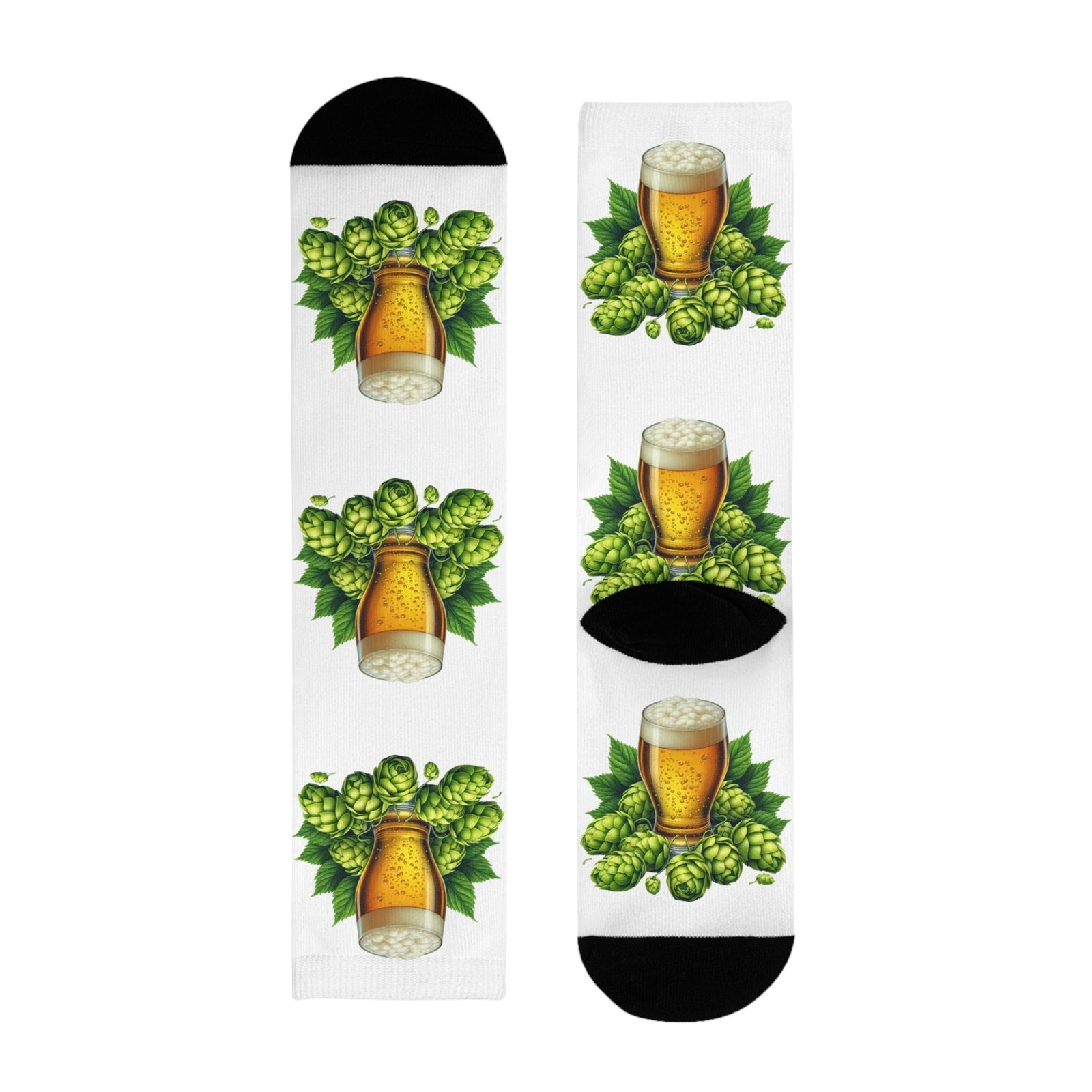 Sublimation Crew Socks - Bier&amp;Hopfen Design