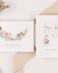 10 Weihnachtskarten Hygge Weihnachten Set, Strukturpapier