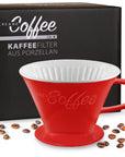 Kaffeefilter Porzellan Rot