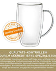 Thermoglas mit Henkel 250 ml, 2er Set